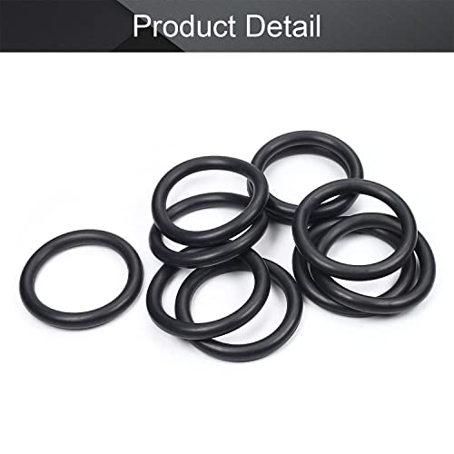 Heyiarbeit 10pcs Nitrile Rubber O-rings 40mm OD 30mm ID 5mm Métrica de vedação métrica Junta