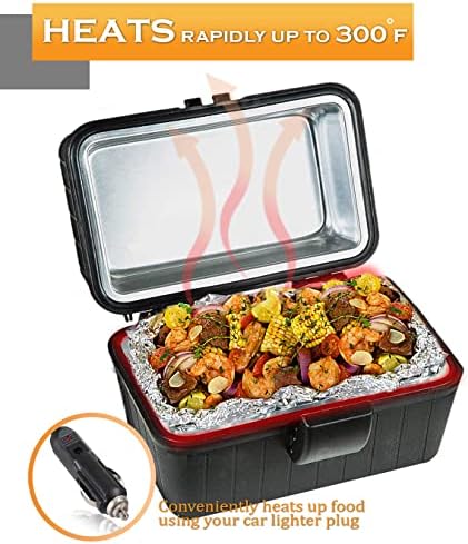 VAYGWAY 12V Aquecimento portátil lancheira elétrica lancheira isolada de comida mais quente universal perfeita para viajar, piqueniques, camping e almoço no local