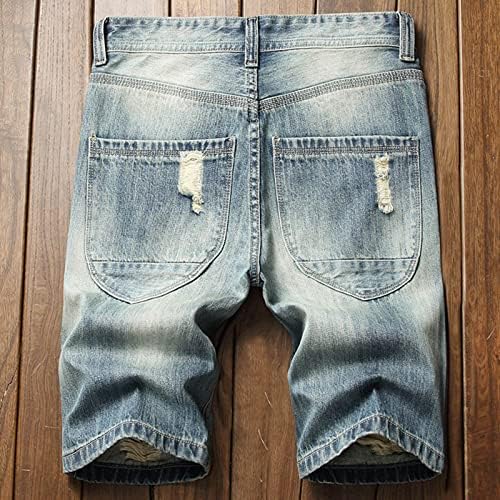 Miashui garoto escorregamento masculino de moda casual hole fivela zíper de jeans calças calças mocassins