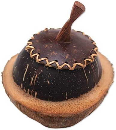 Caixa decorativa de concha de coco Novica Coco Coco