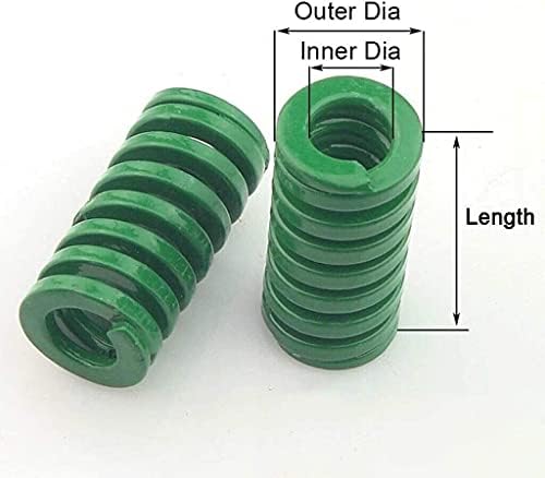 Compressão compactada Springs Spring Spring Carregar bobina de bobina de compressão Dado de molde verde mola verde externo diâmetro