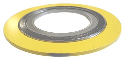 Sterling Seal and Supply, Inc. API 601 9000IR10304GR600 Junta de ferida em espiral com anel interno de 304ss, tamanho de tubo de 10 x 600# flange de classe x 304ss/grafite flexível