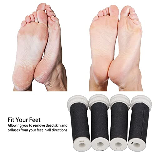 Rolo de substituição de 4pcs, cabeça de reposição de moagem de arquivos elétricos, rolos de substituição Cabeças Recarias para ferramentas profissionais de pedicure elétrica