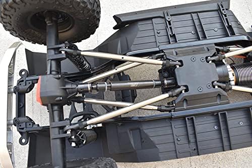 Aço carbono dianteiro + eixo traseiro de acionamento CVD para axial 1/6 scx6 jeep jlu wrangler axi05000 - 6pc Conjunto