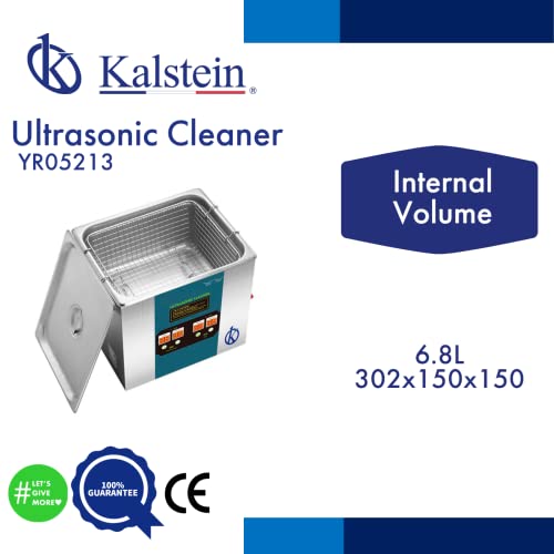 Série de limpeza ultrassônica digital de Kalstein, temperatura de limpeza ajustável entre 20 ~ 80 ℃, energia ultrassônica 180W,