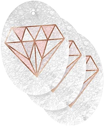 Alaza geométrica Diamante de ouro rosa em mármore esponjas naturais Esponja de celulares de cozinha para louça para lavar banheiros