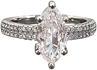 2023 New Women Feminino Vintage Full Diamond Ring noivado Casamento de zircão de zircão jóias para presente Conversa Heart anéis