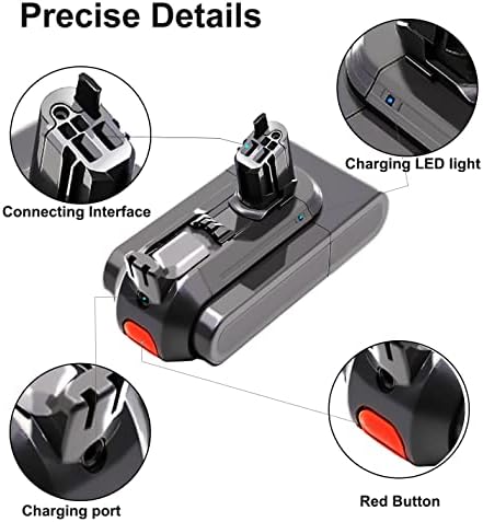V11 Bateria para Dyson V11 Substituição da bateria para Animal Dyson V11, tamanho grande, acionamento de torque/extra, absoluto,