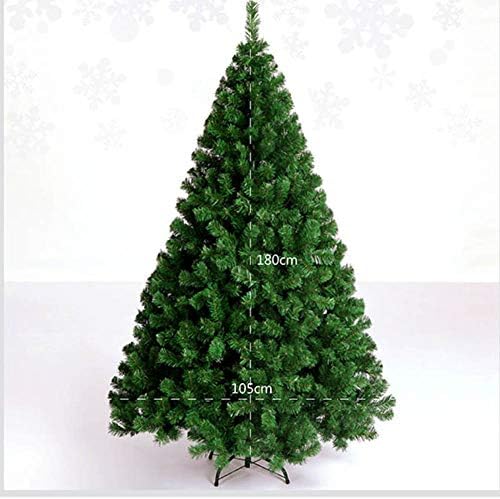 Árvore de Natal Artificial Premium Cywyq, com pernas de metal sólido decoradas árvores Stand Auto -Speed ​​456 Tips Tree Full For Party Home Decoration Holiday -A 180cm