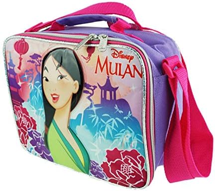 Disney Princess - Mulan Isolle Lanch Box com alças ajustáveis ​​- Pretty and Brave - A17322