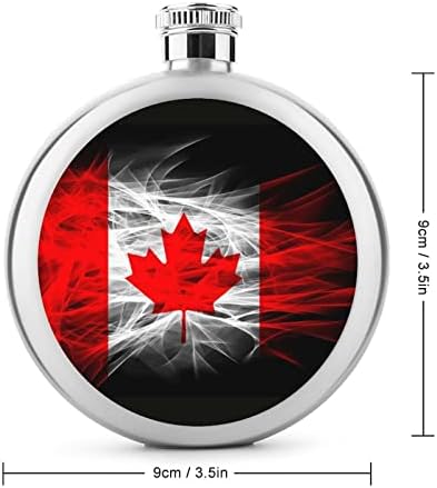 Faixa do quadril de bandeira do Canadá frascos de vinho de aço inoxidável