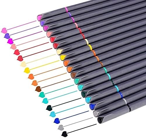 IBAYAM 18 CORES E 18 BLACK Journal Plans Pens colorido Marcadores de ponto fino Pens de ponta fina caneta porosa FineLiner caneta