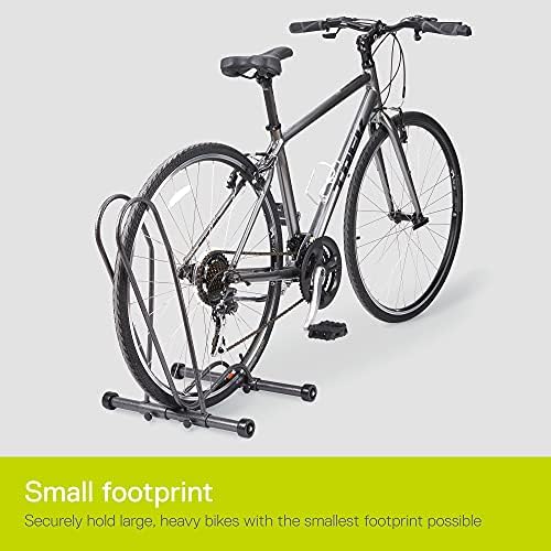 Rack de bicicleta permanente por Delta Cycle - Piso de bicicleta ajustável sem ferramentas para montanha, pneu gordo, bicicletas