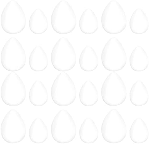 Didiseaon Decoração de casamento 100pcs ovos de espuma Bolas de espuma de artesanato branco Esfera de poliestireno