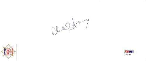 Charles Chub Feeney autografou 4x10 Cut Signature PSA/DNA AB50340 - MLB Cut Signature