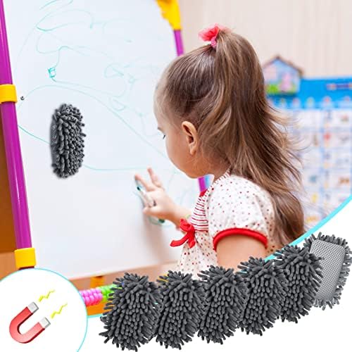 6 peças apagador de apagador seco magnetic whiteboard apagador lavável Microfiber shag borracha para sala de aula, uso