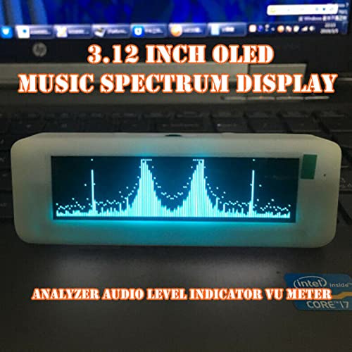 Analisadores de espectro de 3,12 polegadas OLED Music Spectrum Display Analyzer Nível de áudio Indicador Vu Meter 1p