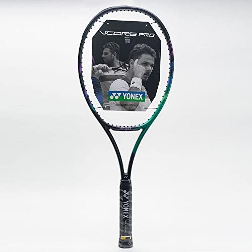 Yonex Vcore Pro 100 Green/Purple Tennis Racquet, Strung - Pronto para o Tribunal em sua escolha de cor de corda - 3ª geração