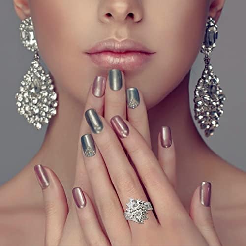 2023 New Women Women Lindas Diamante Irregular Sparkling Ringsilver Anéis de zircônia Jóias de noivado de casamento 6 10 jóias de anel de reboque para mulheres