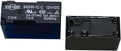 Relé Shubiao 5pcs/LOT Relé 845hn-1c-C-12VDC 845hn-1C-C-24VDC 845hn-1C-C 12VDC 845HN 1C C DC12V 5pin 12A Alternative