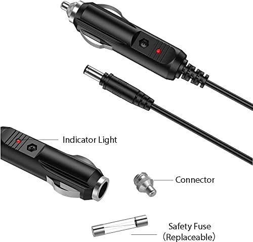 Bestch Car DC Adaptador compatível com sylvania synet07526 synet07526-r synet07wicv synet7wid-r synet7wid synet7wid-z smartbook Auto