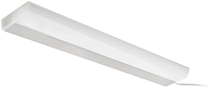 Satco 63/700 LED sob barra de luz plug-in do gabinete, 3000k, 18 polegadas, branco