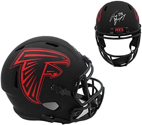 Tony Gonzalez assinou o Atlanta Falcons Speed ​​Speed ​​Size Eclipse NFL Capacete - Capacetes NFL autografados