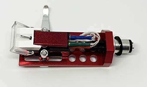 Cartucho e caneta, agulha cônica e cabeça de cabeça vermelha com parafusos de montagem para Denon DP57L, DP59L, DP60L,