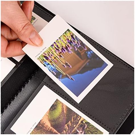 Álbum de fotografia kizqyn PVC Álbum de fotos de fotografia PVC Quicksand Adequado para Instant 64 Bags de 3 polegadas mini filmes