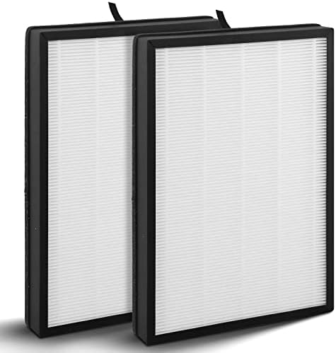 Gokbny 2-Pack FA-500 Filtro de substituição HEPA True Compatível com Famree FA500 e Purificador Aiper KJ200, filtro de carbono ativado 2-em-1