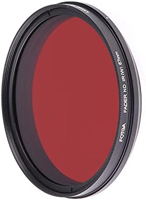 FocusFoto FOTGA 67mm All-in-One Ajustável Filtro de lente de raio-X infravermelho IR IR, variável de 530nm a 650nm