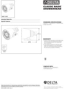 Delta 52667-15-BG Swowhead com eficiência de água, Chrome