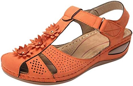Sandálias Mulheres, Sandálias de Plataforma feminina Sapatos de caminhada de arco