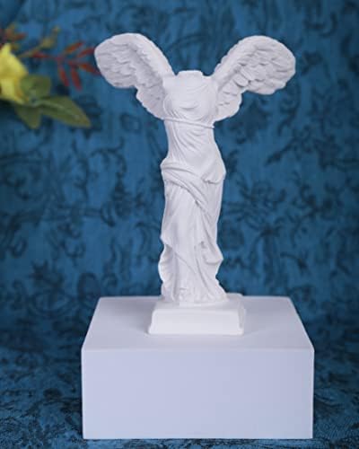 Etartjmhnb 2pcs anjos estatuetas, esculturas em memorial decoração de casa, estátuas de jardim de asas de dormir cortadas