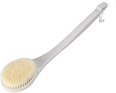 Escova corporal duowei escova de banho longa, artefato de banho, escova de banho de cabelo esfrega de lama de lama de massagem escova