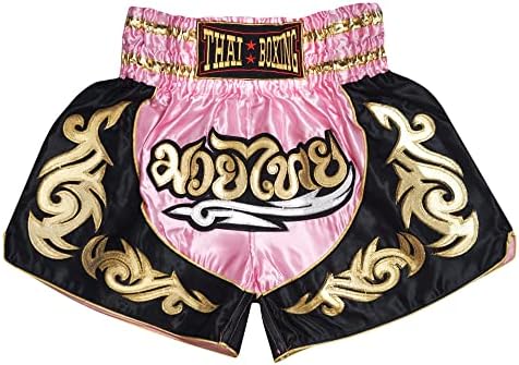 Siamkick Youth Muay Thai Shorts para Kids Boxing Kickboxing MMA Treinamento de MMA para meninos e meninas