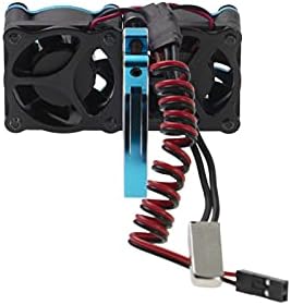 Ventilador de resfriamento de dissipador de calor de 5-10V com sensor térmico 1/10 Acessórios para carros RC para axial