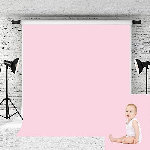 Kate 8x8ft cenários rosa para fotografia Solid Light Pink Background Retrato Photo Aderetes
