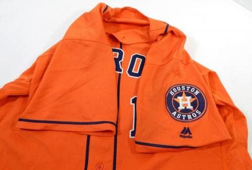 2013-19 Houston Astros #11 Game usou o Orange Jersey Name Plate Removed 48 DP23877 - Jerseys MLB usada no jogo
