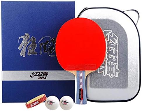 SSHHI Senior Table Tennis Bats, Ping Pong Paddle conjunto para jogadores de nível profissional Use jogo, resistente a desgaste/como