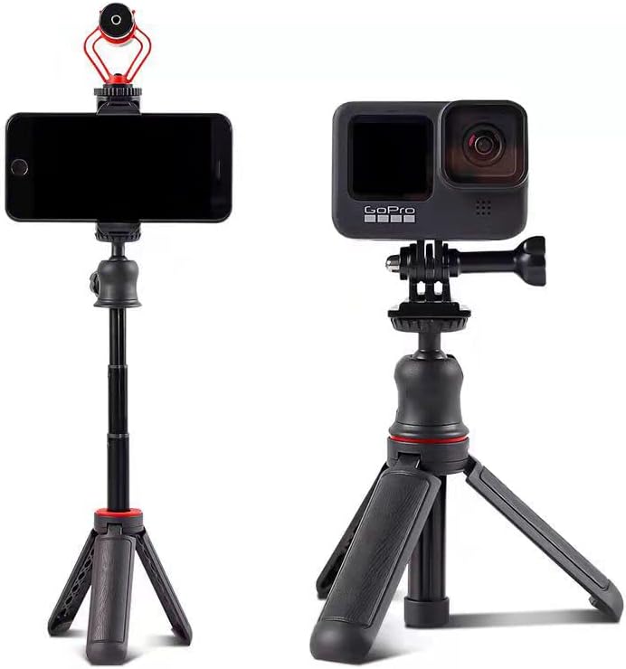 Tripé de mini câmera, dikaou tiki tocha de alto -falante bluetooth, design para alto -falante de chama e câmera equipada