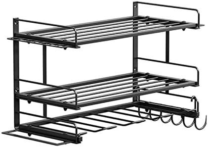 Sinkov Tool Organizador de armazenamento de armazenamento rack de parede Montagem de potência prateleira multi -nível de nível de mesa de trabalho pesado Organizador da ferramenta elétrica flutuante