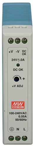 Média bem MDR-20-24 AC para DC DIN RAIL SOUNDA DE RAIL, 24V, 1 AMP, 24W, 1,5 -1943385