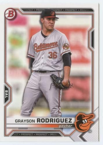 2021 Bowman Draft BD-136 Grayson Rodriguez RC Rookie Baltimore Orioles MLB Baseball Trading Card
