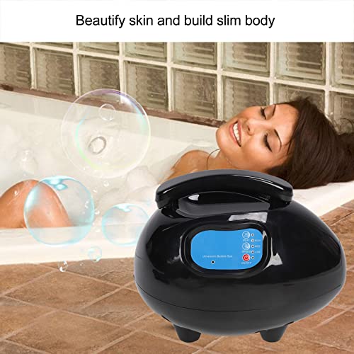 Banho de espuma de spa portátil Massageador de banheira elétrica Bolsa de massagem Massagem de corpo inteiro 3 engrenagens Máquina térmica Bubbling Máquina térmica Controle remoto incluído