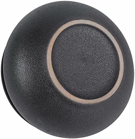 Cinzeiro de cerâmica com tampas em estilo retro cinza -cigarro à prova de vento para uso interno ou externo, porta -cinzas para bandeja de cinzas para fumantes para decoração de escritório em casa elegante e requintado cinzeiro -preto 2