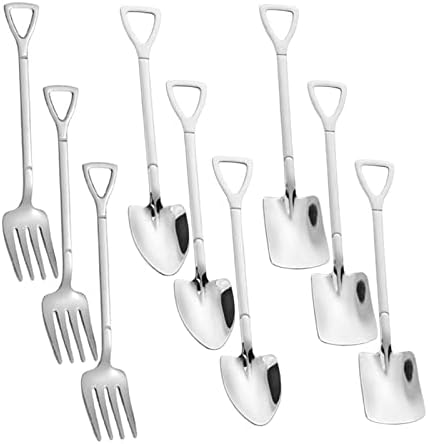 Petsola 9pcs talheres de cozinha conjuntos de sorvete talheres de mesa de mesa