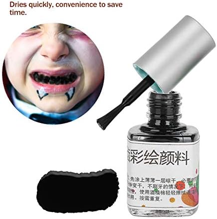 Pigmento de tinta de dentes, 6 cores 7 ml colorido colorido não-tóxico Desenho de dente Pigmento de tinta para cosplay
