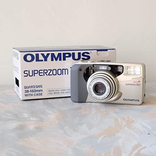 Olympus Superzoom 160 QD Silver Kit Camera de 35 mm, foco automático, lente zoom, alta resolução