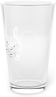 Beer Glass Pint 16oz Novelty melody Tunes Musician Lover Symbols Songwriters Fan Humoroud 16oz